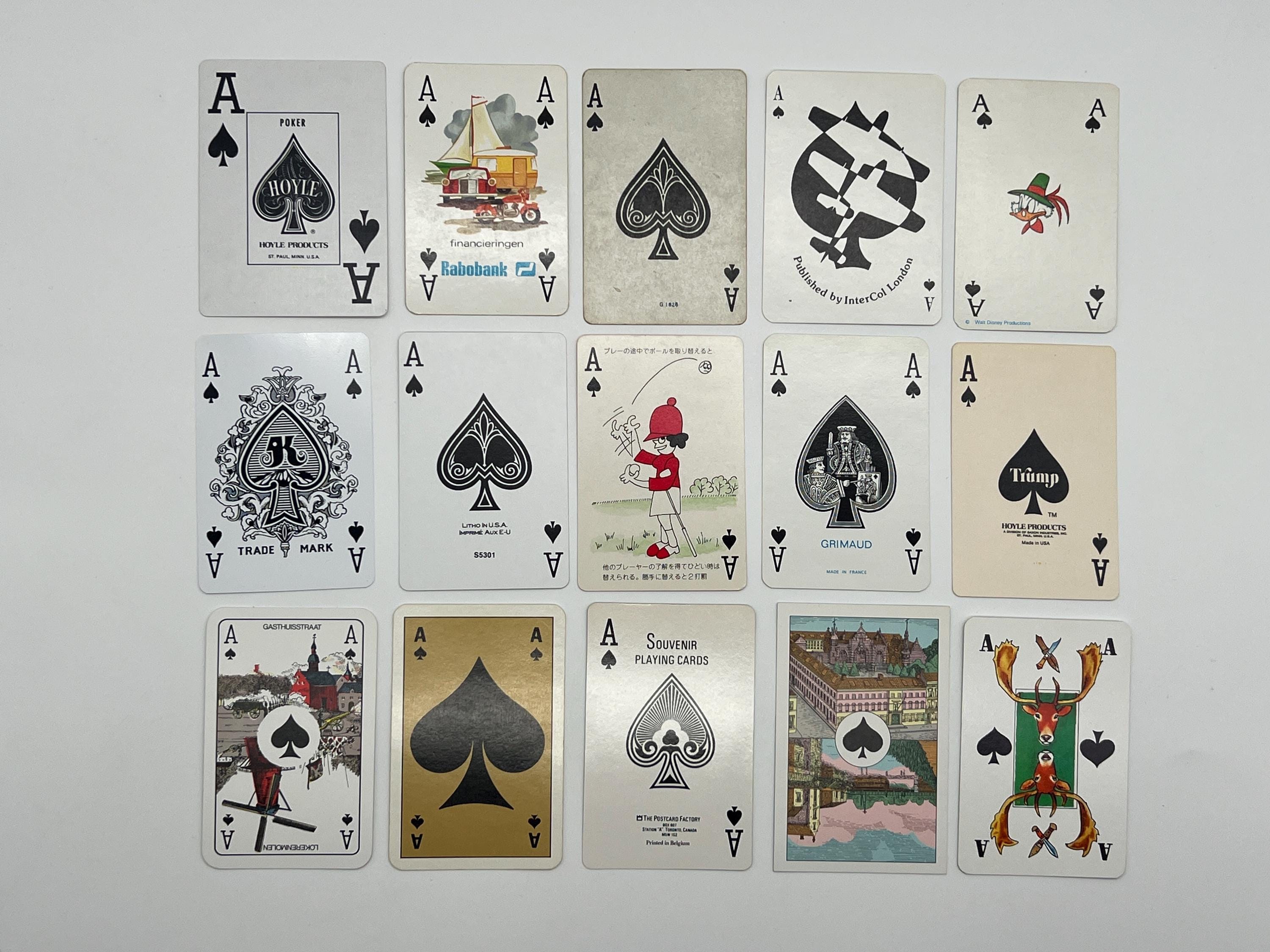 ヴィンテージ スペードのエース トランプ（シングルデスカード