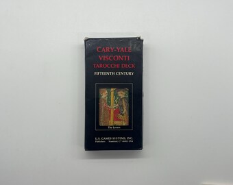 CAREY-YALE Visconti 1984 Us Games - デッキ97枚のタロットカード 
