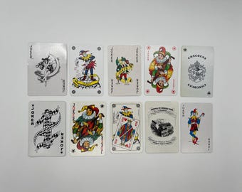 Vintage Joker Cards (Classic Playing Cards) Joker Card Collection (Replacement Cards) Arts & Crafts (Swap Cards) Cards Set - Lot 68
