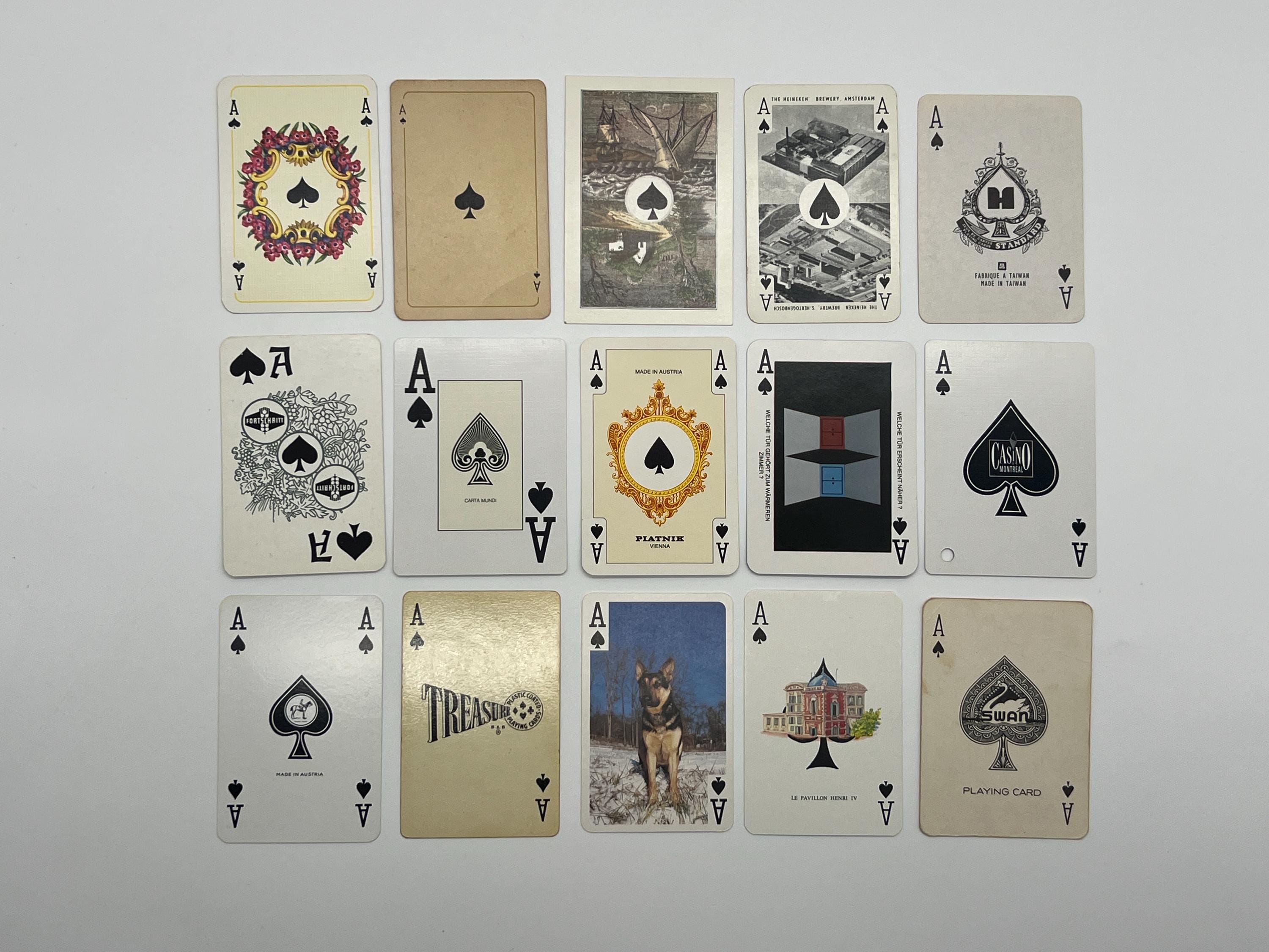 Vintage Ace of Spades Playing Cards (single Death Card) Spadille