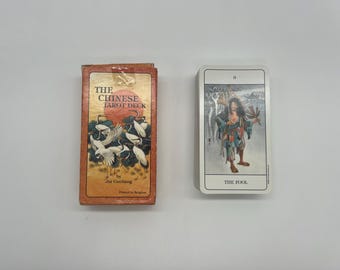 The Chinese Tarot Deck (1989) by US Games (Designed by Jui Guoliang) First Edition (Oriental Tarot) RARE Out of Print (Printed in Belgium)