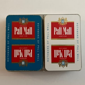 Vintage Pall Mall Double Deck Spielkarten - Zigarettenwerbung - Poker, Canasta, Bridge - Sammlerstück