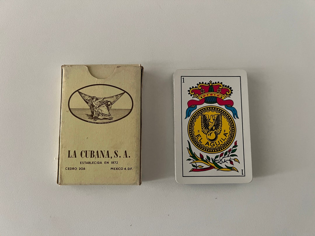 Vintage (1960) Naipes Finos Aguila Antigua Opaca (la Cubana, SA ...