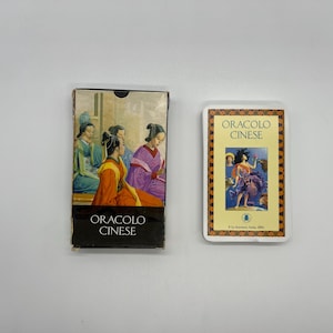 Vintage (2003) Chinees orakel (Oracolo Cinese) van Lo Scarabeo (Tarot) ZELDZAAM dek uitverkocht (Oracle uit de Aziatische cultuur) niet-westerse waarzeggerij