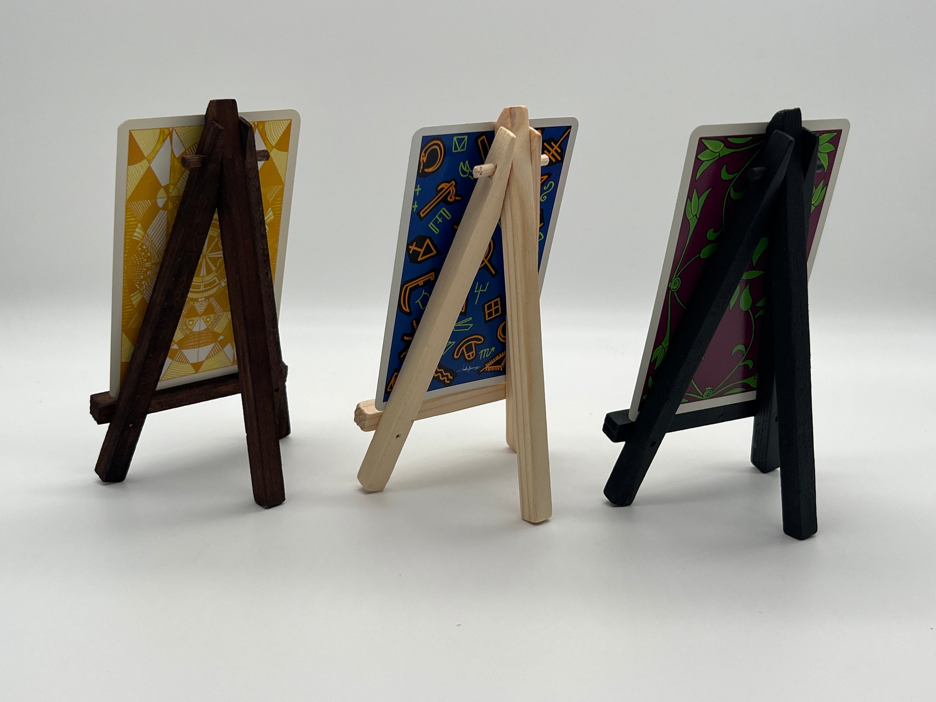 2 Pezzi Portacarte In Legno Di Faggio | Supporto Per Foto, Calendari E Biglietti - Design Naturale E Moderno - Foto 5