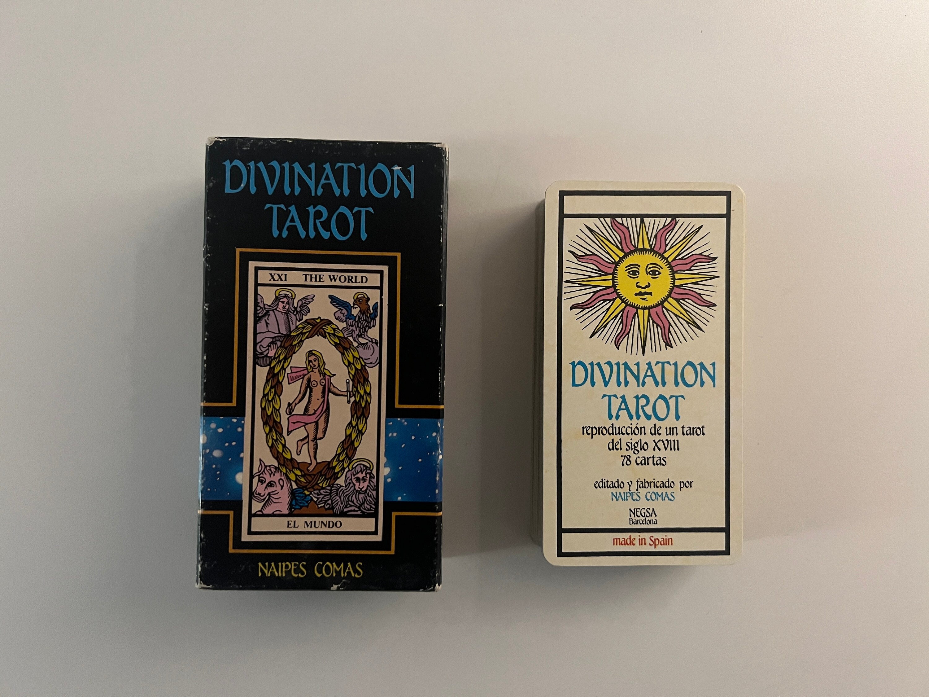 Original TAROT CATALÁN Primer TAROT ESPAÑOL fabricado en España 78 + 2  naipes