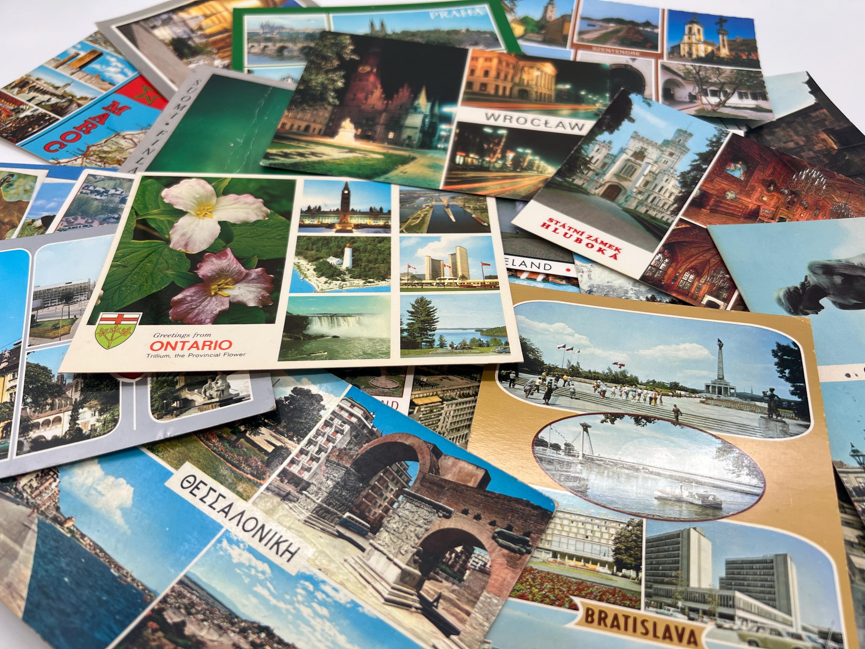 Original Vintage Postcards (1920 to 1990) Lot of 15 MIXED USED (europe ...