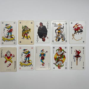 Vintage Joker Cards (Classic Playing Cards) Joker Card Collection (Ersatzkarten) Arts & Crafts (Tauschkarten) Einzelkarten - Lot 32