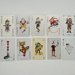 Vintage Joker Cards (Classic Playing Cards) Joker Card Collection (Ersatzkarten) Arts & Crafts (Tauschkarten) Kartenset - Lot 78