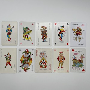 Cartas Joker Vintage (Cartas de Baralho Clássicas) Coleção de Cartas Joker (Cartas de Reposição) Artes e Ofícios (Cartas de Troca) Cartas Únicas - Lote 23