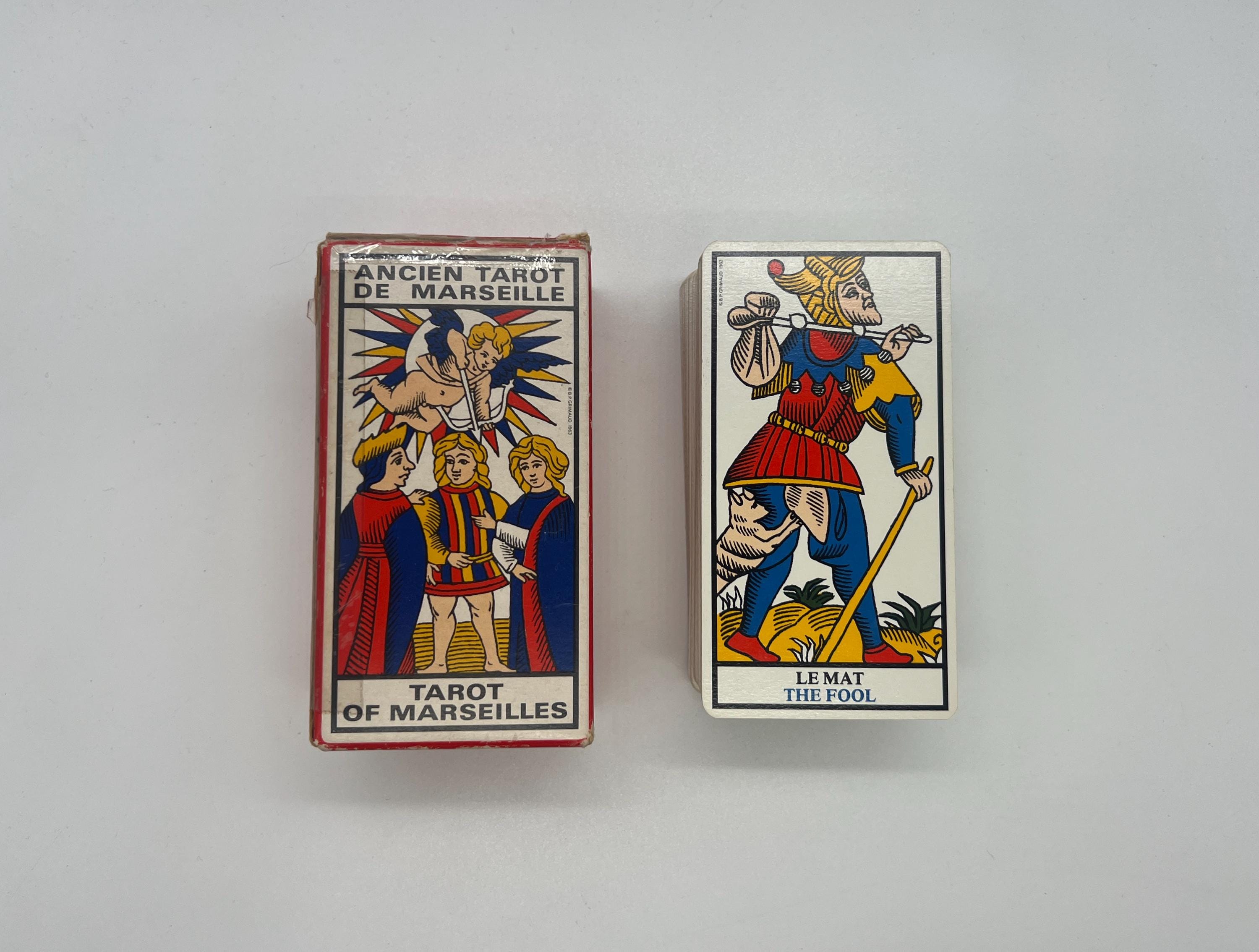 Vintage (1963) Ancien Tarot De Marseille by B. P. Grimaud