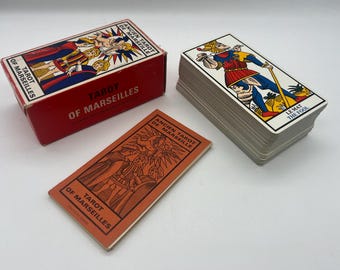 Vintage (1963) Ancien Tarot De Marseille by B. P. Grimaud