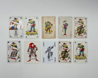 Vintage Joker Cards (Classic Playing Cards) Joker Card Collection (Replacement Cards) Arts & Crafts (Swap Cards) Single Cards - Lot 2