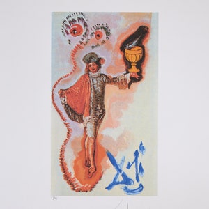Salvador Dalí (nach) Tassenseite: Dalí Tarot Karten (Offset Lithographie in Farben) Limitierte Auflage # 26/78 (Signiert) Minor Arcana Karten