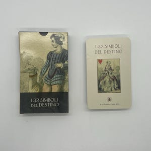 Vintage (2004) Oráculo de los 32 símbolos del destino (I 32 Siboli del Destino) Publicado por Lo Scarabeo (Edición limitada) OOP Hecho en Italia