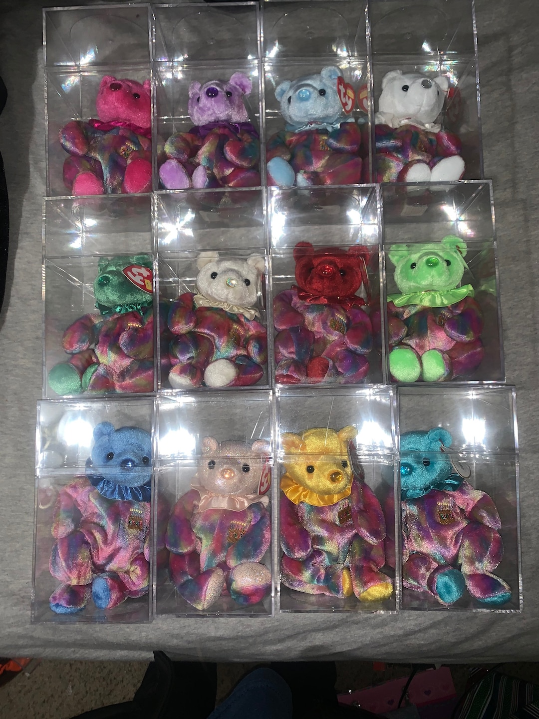 Ty Beanie Babies 12 Birthday Bears Jandec Ty Beanie Babies