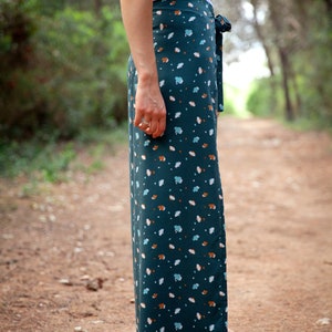 Thai jade pants women's wrap pants loose cut boho pants fluid summer pants one size yoga pants image 4
