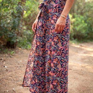 Pantalones tailandeses "Amethyst" - pantalones cruzados para mujer - pantalones boho de corte suelto - pantalones fluidos de verano - pantalones de yoga de talla única