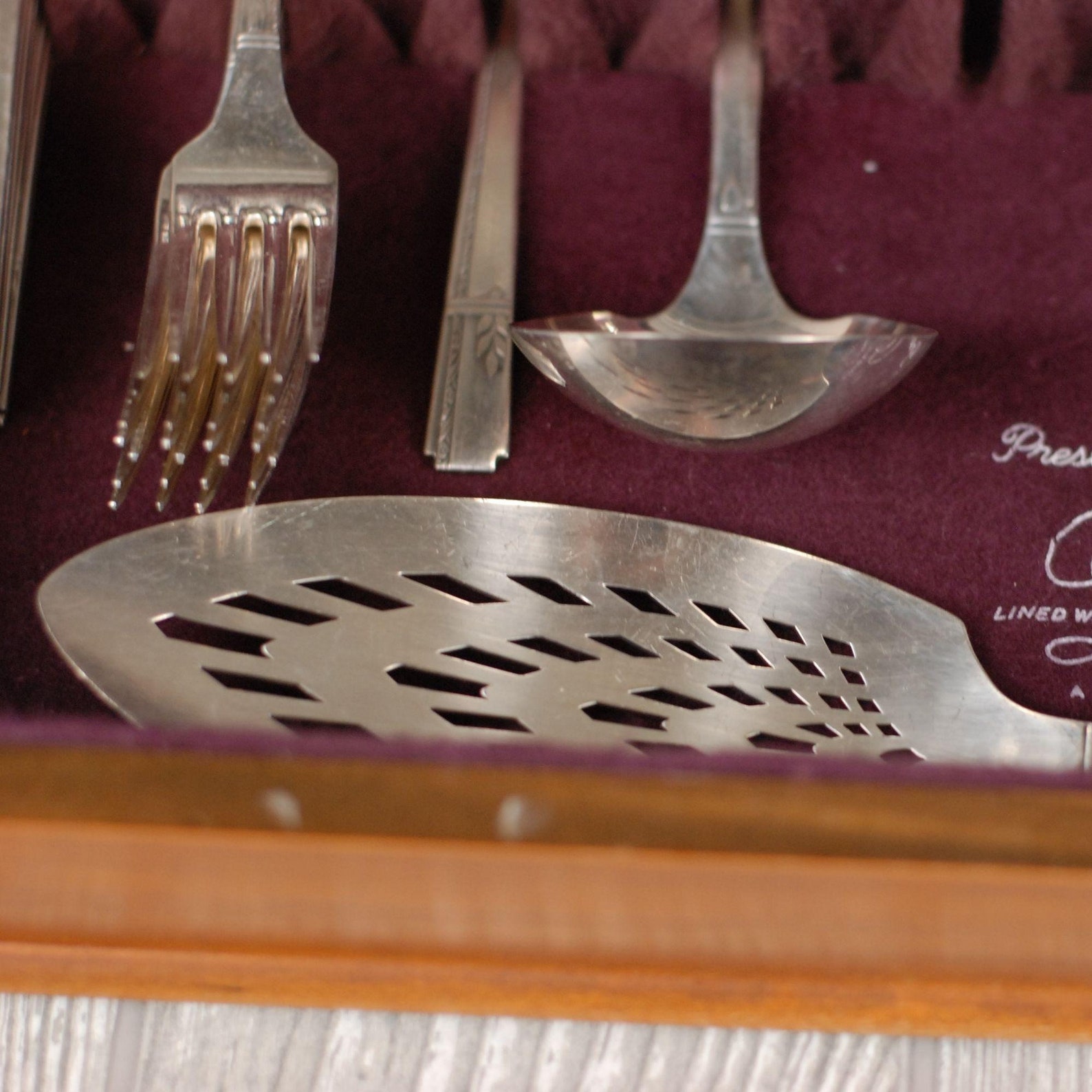 Vintage 58 Piece Prestige Silver Plate Flatware Set Leaf Etsy