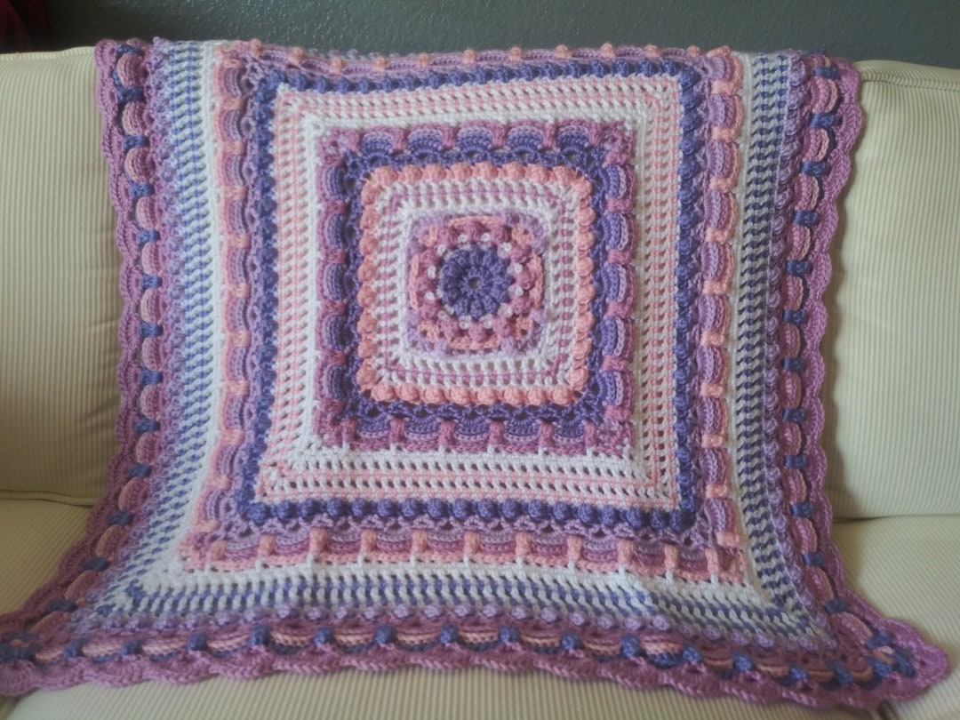 Handmade Crochet Blanket Made for EYE & TOUCH Appeal for Babies