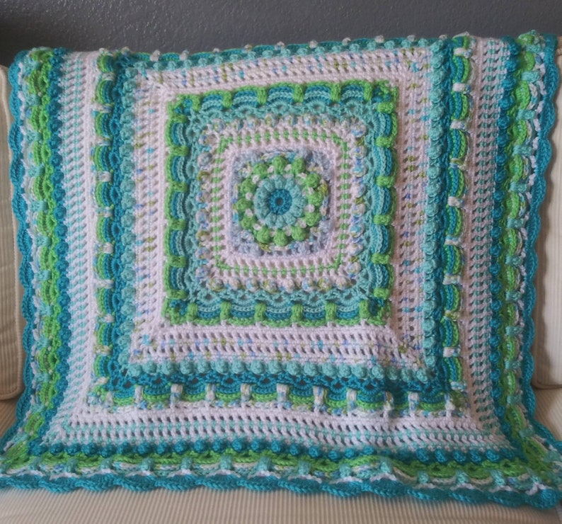 Handmade Crochet Blanket Made for EYE & TOUCH Appeal for Babies