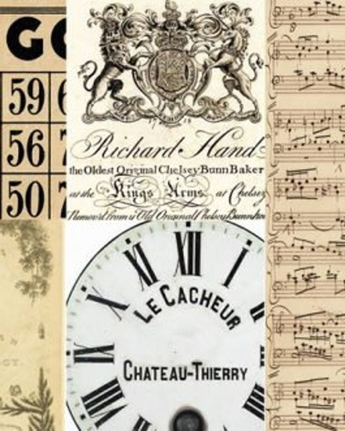 2 sheets Roycycled Treasures 18 Decoupage Paper 20 x 30 in. Etsy