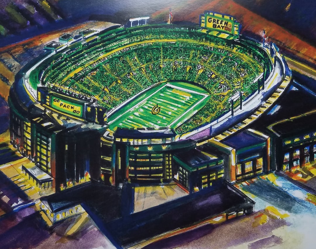 Green Bay Packers Lambeau Field - Etsy