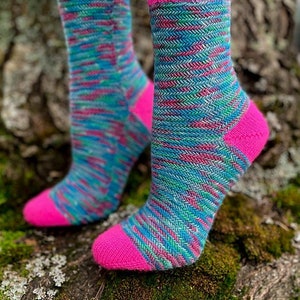 Knitting Pattern | Rye Field Socks by Reneé Rockwood | Instant Digital Download