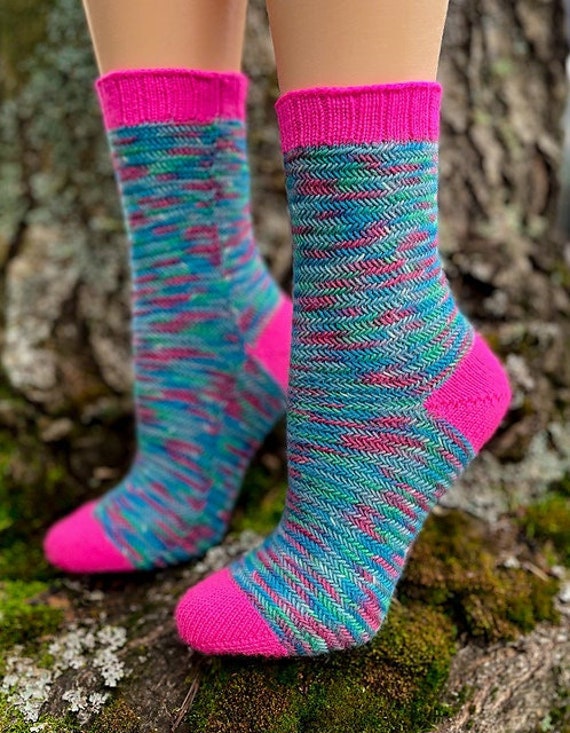 Knitting Pattern | Rye Field Socks by Reneé Rockwood | Instant Digital Download