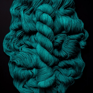 Hand Dyed Yarn Coven Choice of Weight Crow and Crescent Yarn image 6