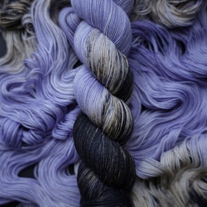 Hand Dyed Yarn Charolite Choice of Weight Crow and Crescent Yarn image 3