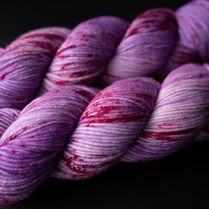 Hand Dyed Yarn OOAK Triton DK 4 ply 100% Superwash Merino Wool Crow and Crescent Yarn image 4