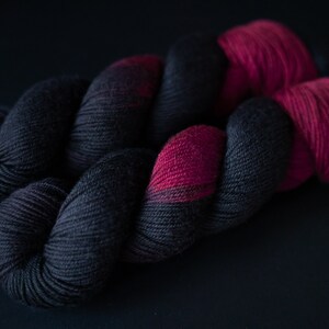Hand Dyed Yarn Antares Choice of Weight Crow and Crescent Yarn image 4