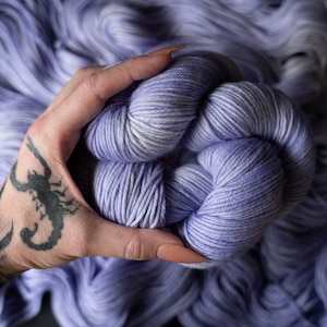 Hand Dyed Yarn | Aether | Choice of Weight | Crow and Crescent Yarn