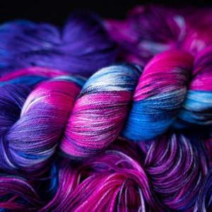 Hand Dyed Yarn | Cosmos | Choice of Weight | Crow and Crescent Yarn