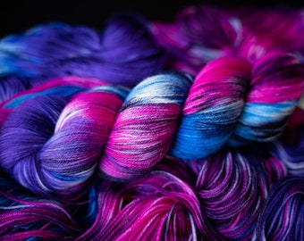 Hand Dyed Yarn | Cosmos | Choice of Weight | Crow and Crescent Yarn