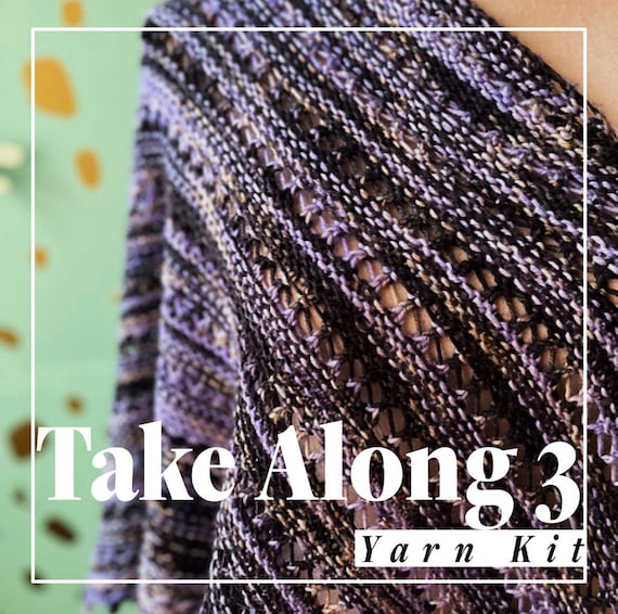 PREORDER | Take Along 3 Yarn Kit | Hand Dyed Yarn | Triton DK - 4 ply - 100% Superwash Merino Wool | Crow and Crescent Yarn