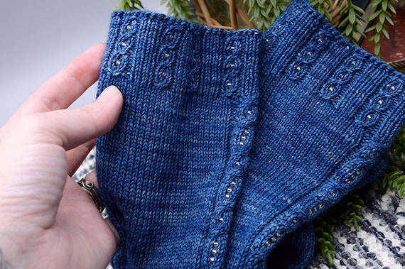 Knitting Pattern | Blue Jean Baby Socks by Reneé Rockwood | Instant Digital Download