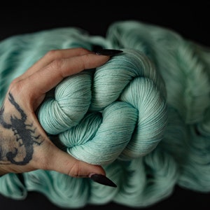 Hand Dyed Yarn | Aria | Choice of Weight | Crow and Crescent Yarn