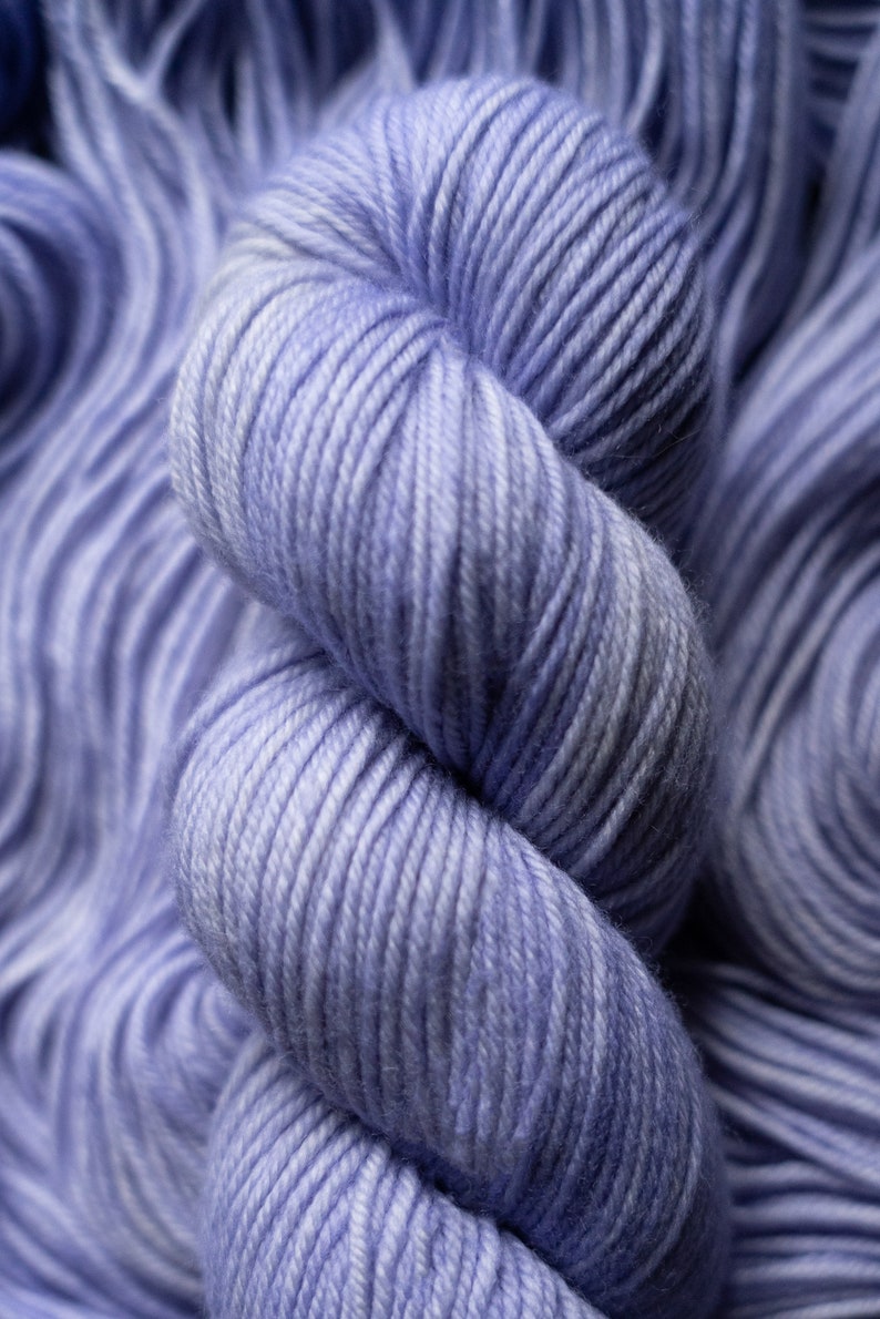 Hand Dyed Yarn Aether Choice of Weight Crow and Crescent Yarn image 6