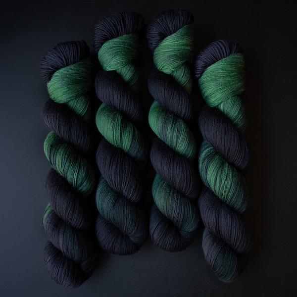 Hand Dyed Yarn | Delta Draconis | Choice of Weight | Crow and Crescent Yarn