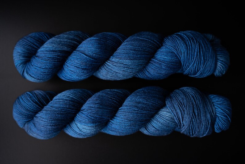 Hand Dyed Yarn Neptune Choice of Weight Crow and Crescent Yarn image 4