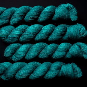 Hand Dyed Yarn Coven Choice of Weight Crow and Crescent Yarn image 4