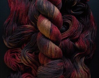 Hand Dyed Yarn | Nemesis | Choice of Weight | Crow and Crescent Yarn