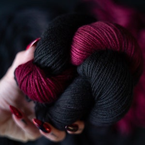 Hand Dyed Yarn | Antares | Choice of Weight | Crow and Crescent Yarn