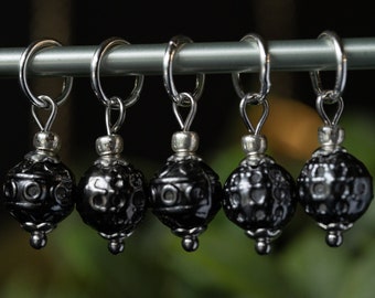 Set van 5 metalen steekmarkers | Handgemaakte | Stitch Markers, Progress Keepers, Breien en Haken Begrippen