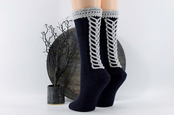 Knitting Pattern | Salem Socks by Reneé Rockwood | Instant Digital Download