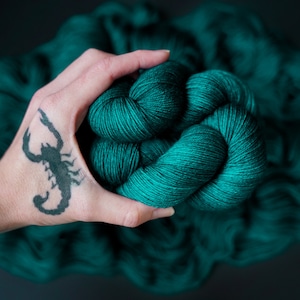 Hand Dyed Yarn | Coven | Choice of Weight | Crow and Crescent Yarn
