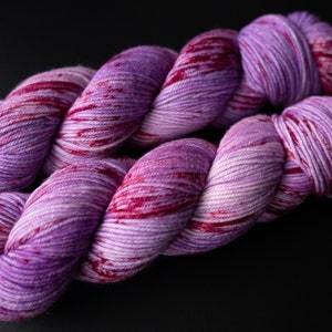 Hand Dyed Yarn OOAK Triton DK 4 ply 100% Superwash Merino Wool Crow and Crescent Yarn image 3