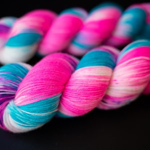 Hand Dyed Yarn | Galaxy Girl | Choice of Weight | Crow and Crescent Yarn